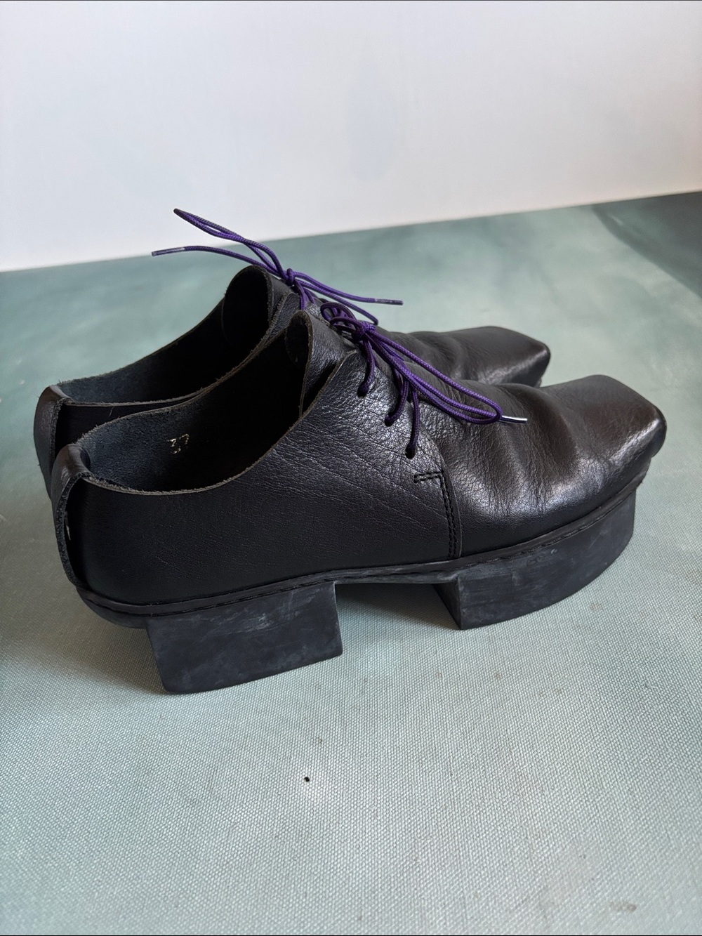 Trippen Monitor f Platform Lace Up Leather Shoes